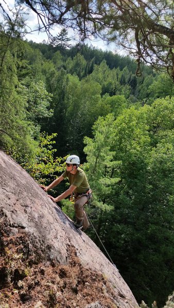 Mike cruising near the top