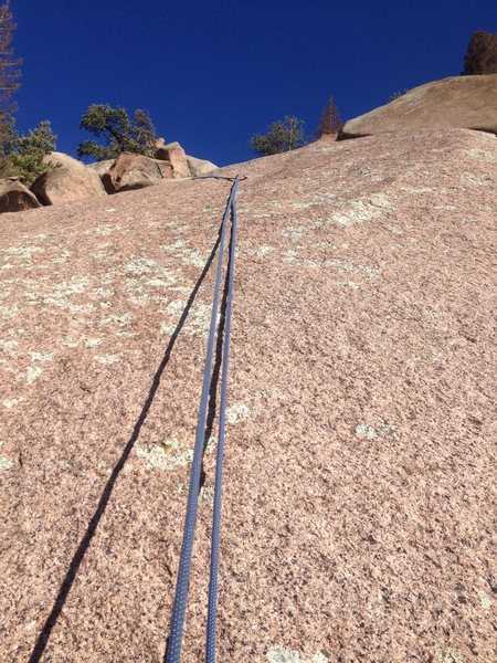 The top section and the last bolt.