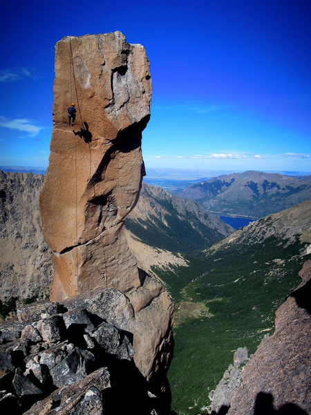 rapping the backside of the summit