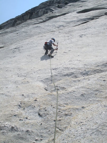 Philip Matena placing a bolt on the FA lead.