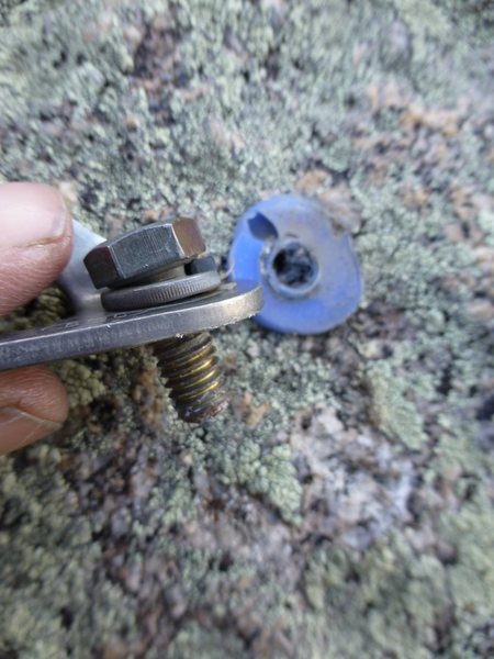 The pro bolts were also drop-in bolts with good stainless hangers, but this is how long the bolts were!