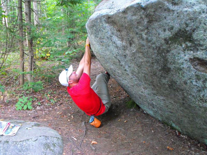 Most boulders are very smooth, usually sitting in soil with few "pokey" rocks around.