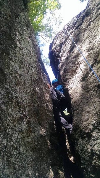 Very tight chimney.