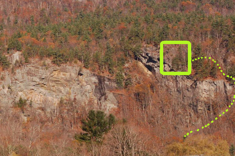 Basic location of the cliff and how to approach. Nice realestate!