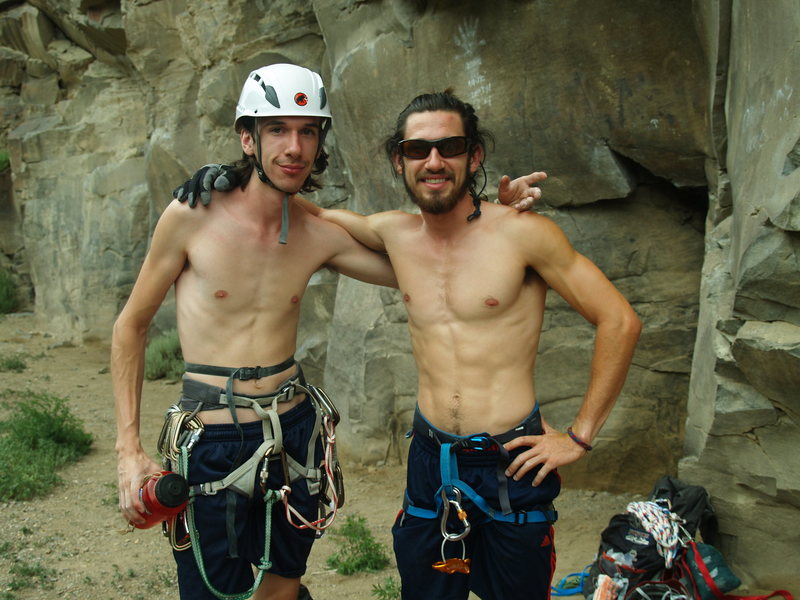 Brother and I climbing the John Dunn Bridge area. Climbing brings family together, fact.