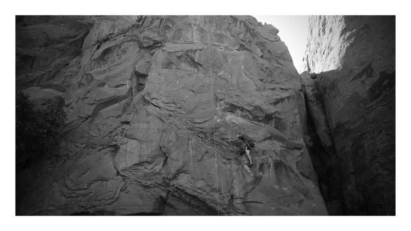 Potstash on Wall Street in Moab. Doesn't black and white make it look cooler?