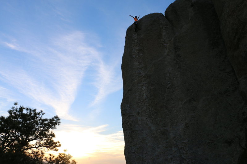 Baba cool at sunset