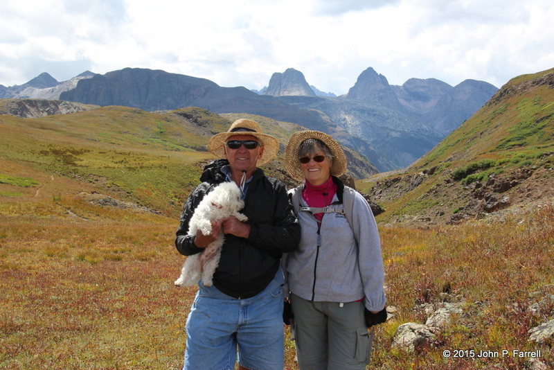 Here is a little history. Pictured is Carroll Groeger and her husband, Ted Keller, with Vestal Peak in the background. Carroll is the daughter of Werner Schnackenberg, one of the FAs.