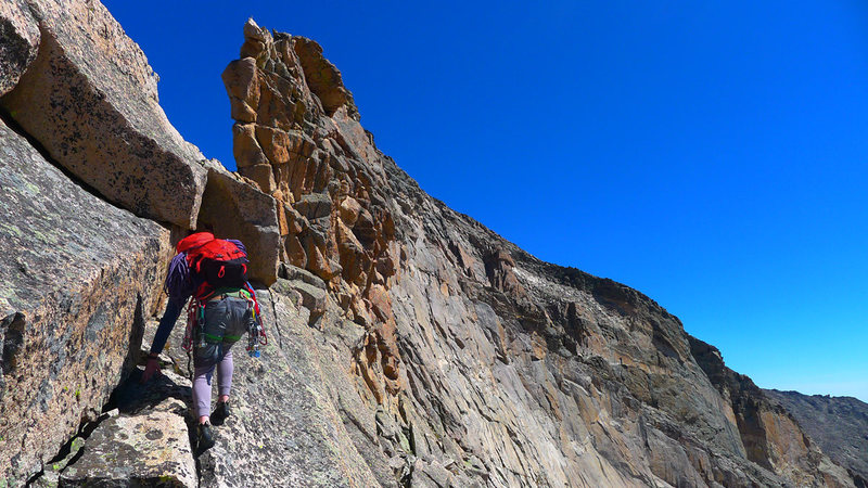 Near the start of Pagoda's West Ridge.