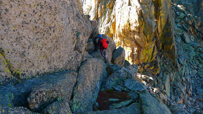 Exploring the ridge between McHenrys & Chiefs Head.