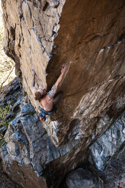 Jesse Crandall on Cross-Eyed and Painless in Big Cottonwood Canyon.