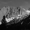 Temple Crag, Mt Gayley and Mt Sill. Taken from near the log crossing up to Sam Mack Meadow.