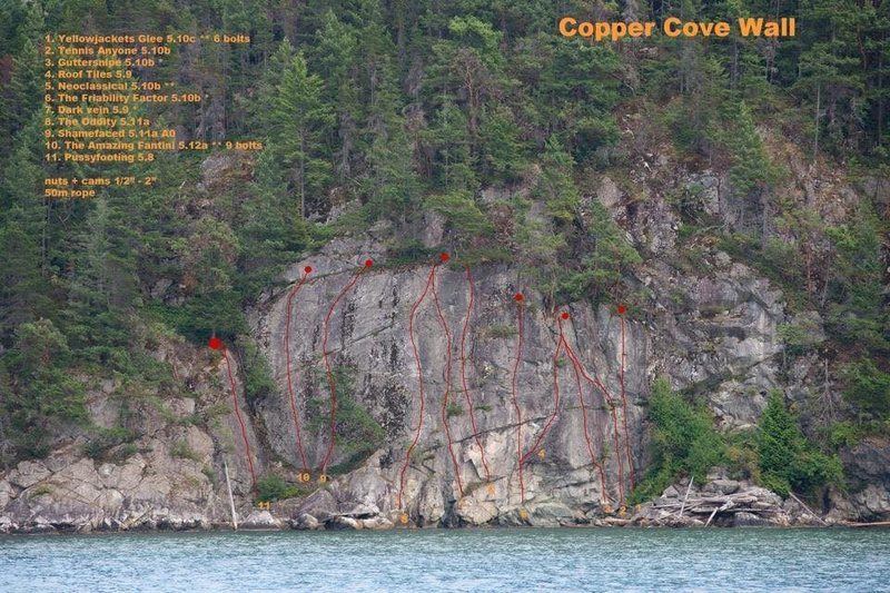 Rock Climbing in Copper Cove, British Columbia