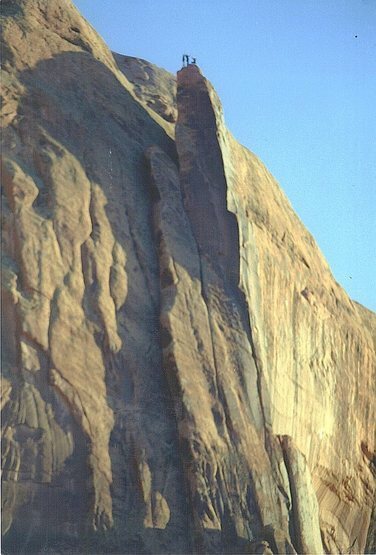 FA Moab Rim Tower ...On The Summit Jimmy Dunn ,Paul Ross , Billy Rothstein