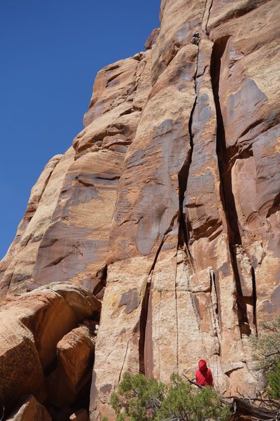 Full shot of the climb