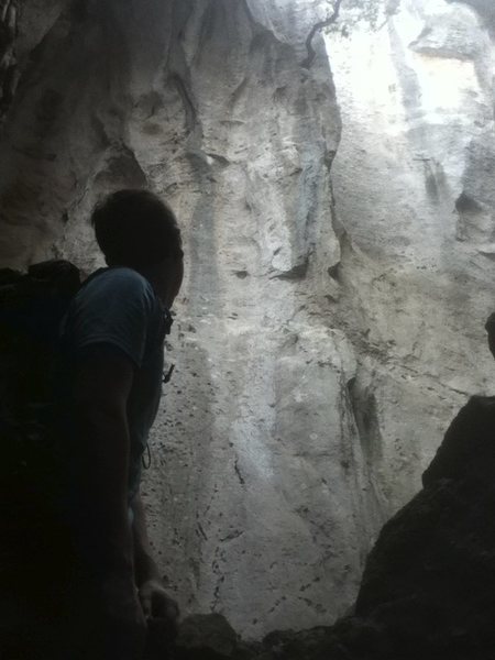 inside "la grotta"