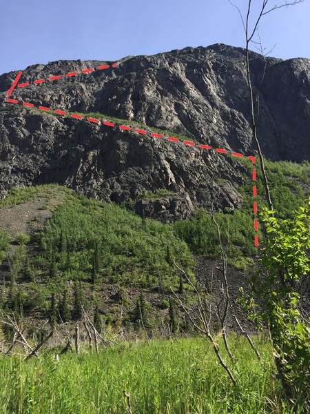 The start of the ridge.