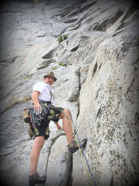 Costumed ascent of The Grack - Center