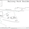 Beta sketch map of the Balcony Rock Boulders