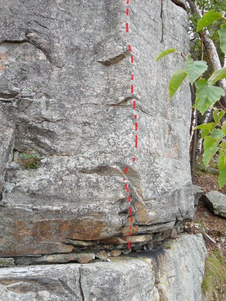 Second section of Venom after short starter crack. Route stays on the nose.