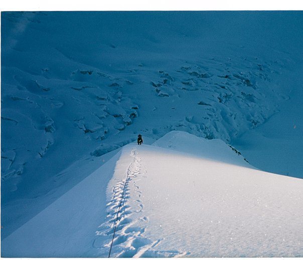 The lower section of the North Ridge of Icing Peak (10,995').