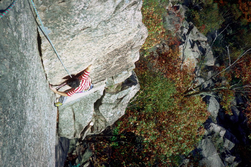 Old Town 5.7 / Precipice Cliff / Acadia National Park / Climber: Steve Hudson