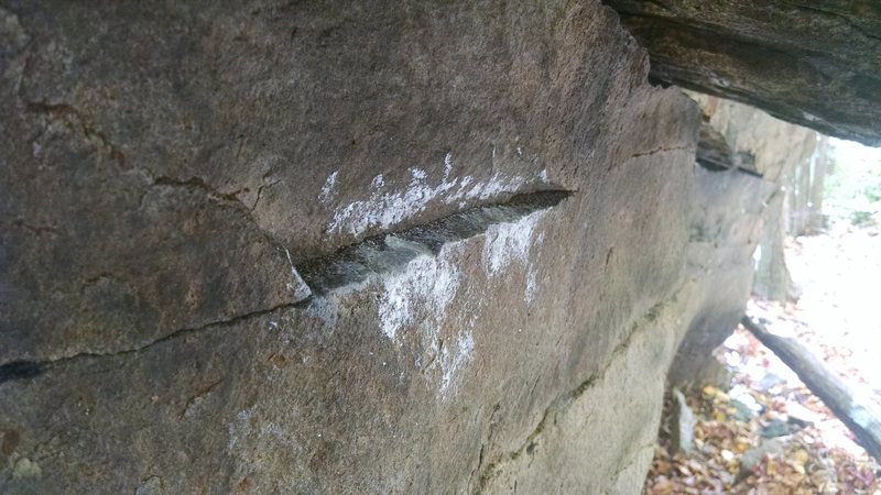 The starting hold.