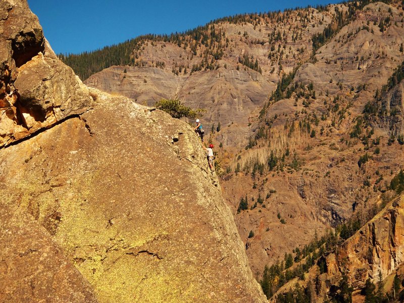 Stellar day in Red Mountain Creek Gorge, 10/12/15.