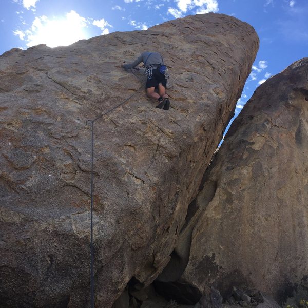 Rock Climbing in Hammerhead Rock, Sierra Eastside