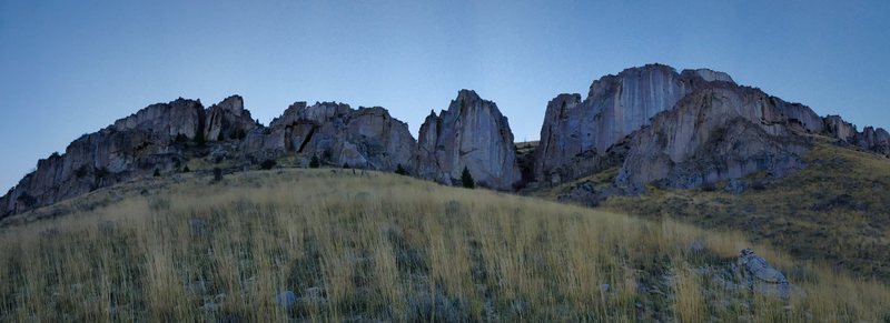 The Fins from the Yellow Cake/Lower parking approach trail.