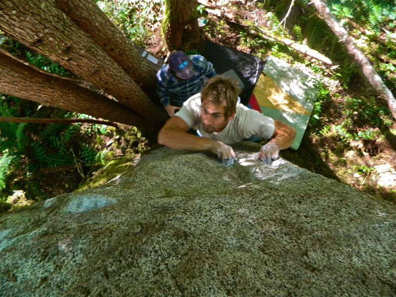 Michal R. pulling the crux.