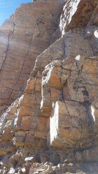 Juli getting the coveted 2nd ascent