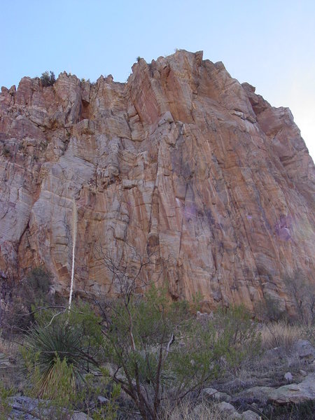 the steep section