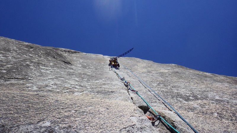Lis Cordner leading her first aid pitch, Pitch 7 of the South Face