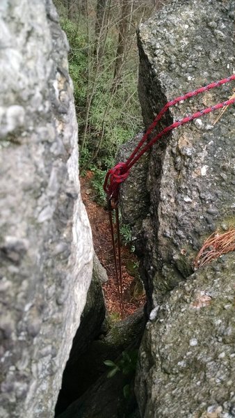 Set up from the Monkey's Fist bolts, just drop the master point into this wide openining.