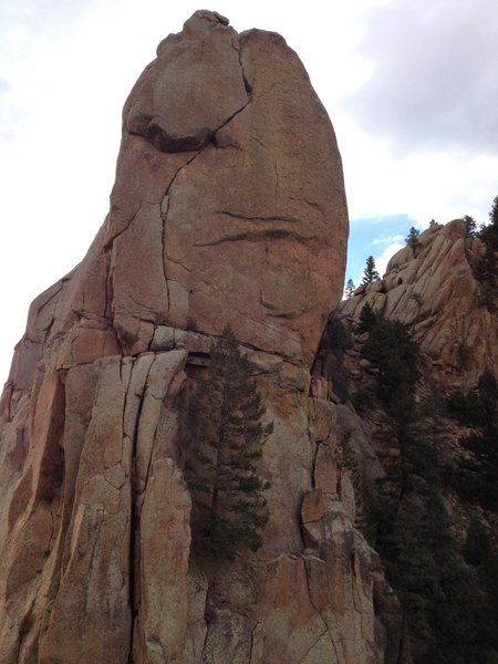 A good view of the climb.