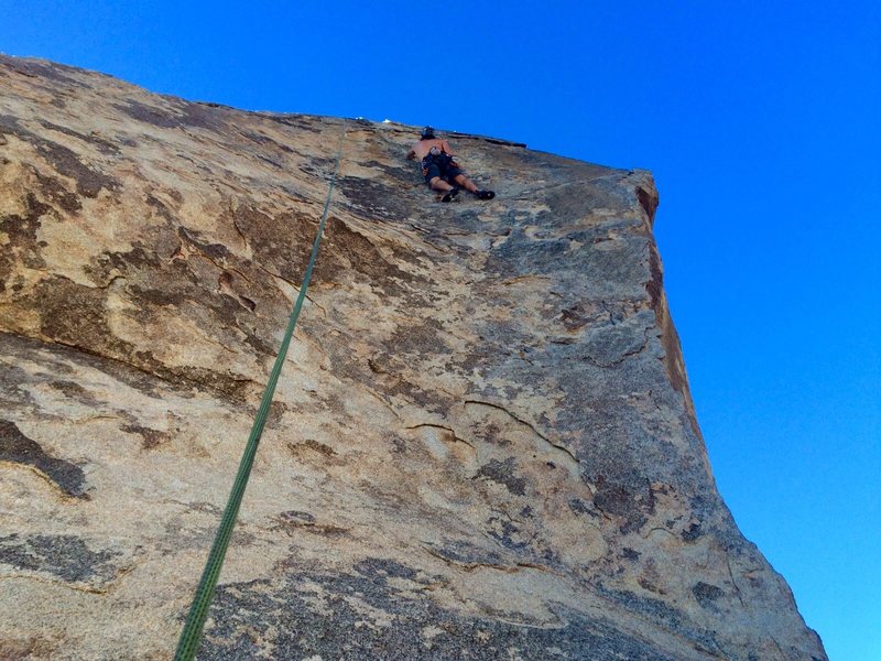 Toproping South Face Center 10/15. Photo credit: M. Hart.
