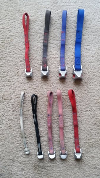 Tricams: White, Black, Brown and Violet (Smaller blue) are sold. All others still available
