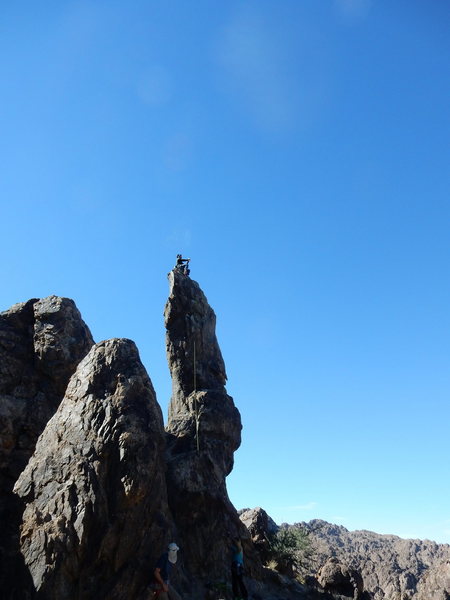 J gets too excited at the top.