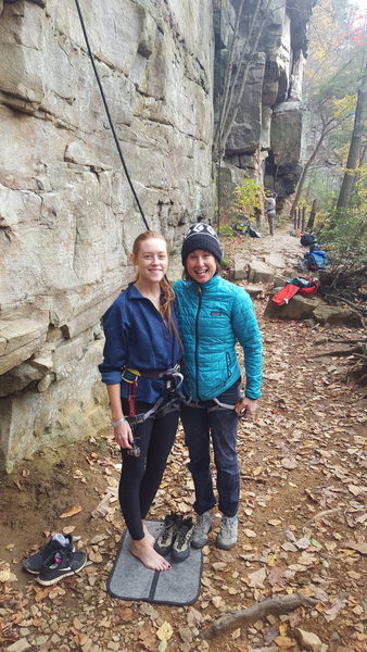 Darien and Brittany Griffith ready for slip stream at the BD ROCK Project Tour! Awesome learning experience, thanks to the Access Fund, REI, BD, And the SCC for making this Atlanta ROCK Project awesome!