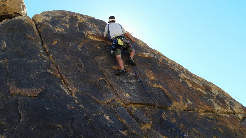 Dave Kosmal, trying to keep it together during the final moves of this pump fest.