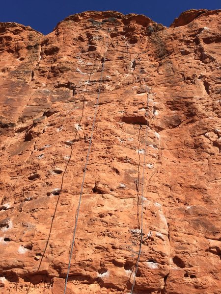 draws are on mecca, the climb to the left is As the Crows Fly