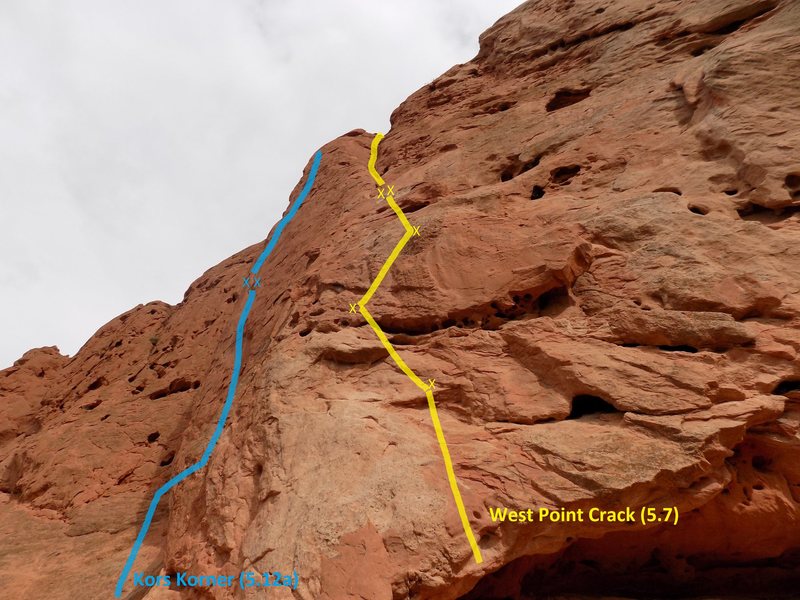 West Point Crack, and a little bit of Kor's Korner at South Gateway Rock