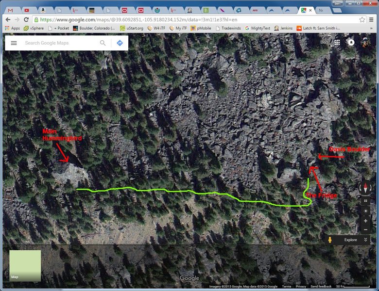 Rough overhead map. Would love to have someone add more boulders onto this.