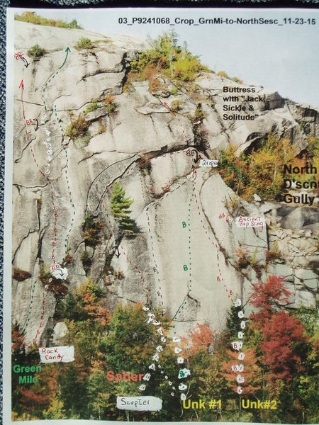 "Saber Slab": "Sea of Green" (aka "Green Mile" to "Saber Rattler (aka Unk#2)