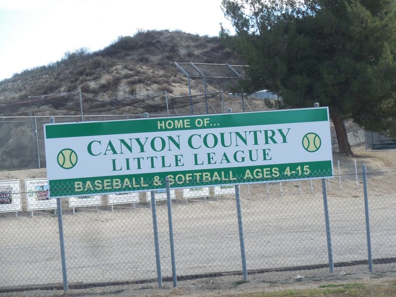 Canyon Country Little League Park on Sierra Highway on the way to Texas Canyon.