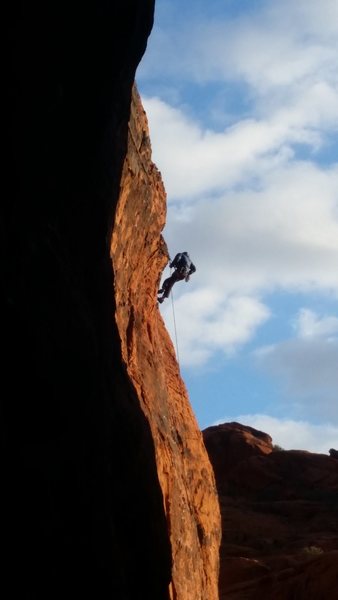 snapped this of a random climber on this route