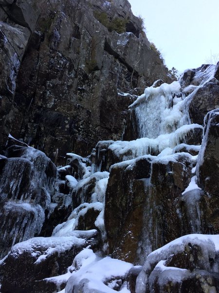 First waterfall in early December 2015