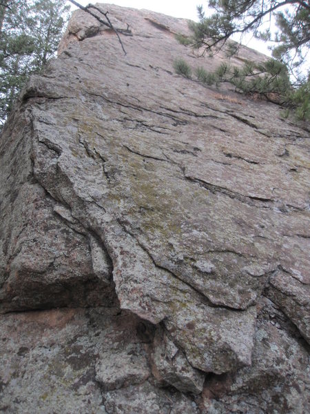 Downclimb, east face.