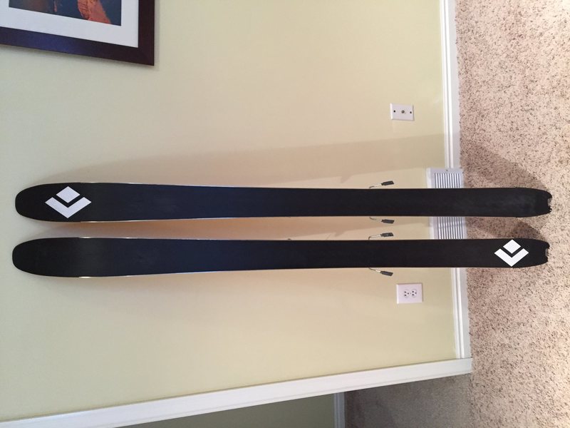 Black Diamond Link 95 180cm skis w/ dynafit radical TLT bindings and skins
